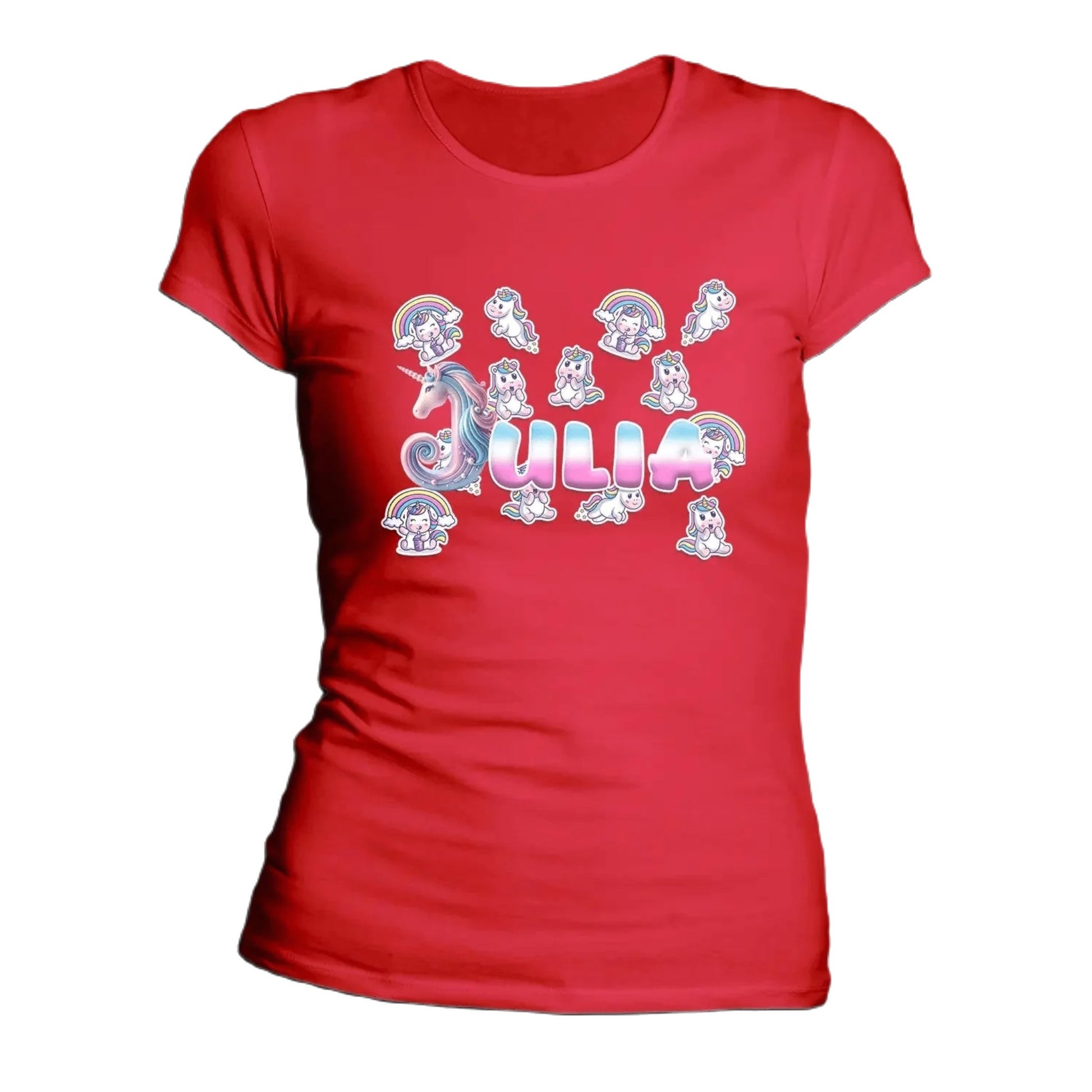 T shirt personnaliser femme – Prénom et design bébés licornes - MiniLook