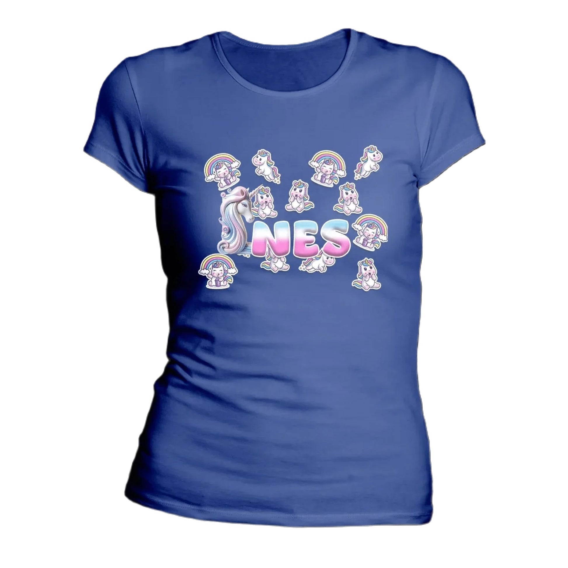 T shirt personnaliser femme – Prénom et design bébés licornes - MiniLook