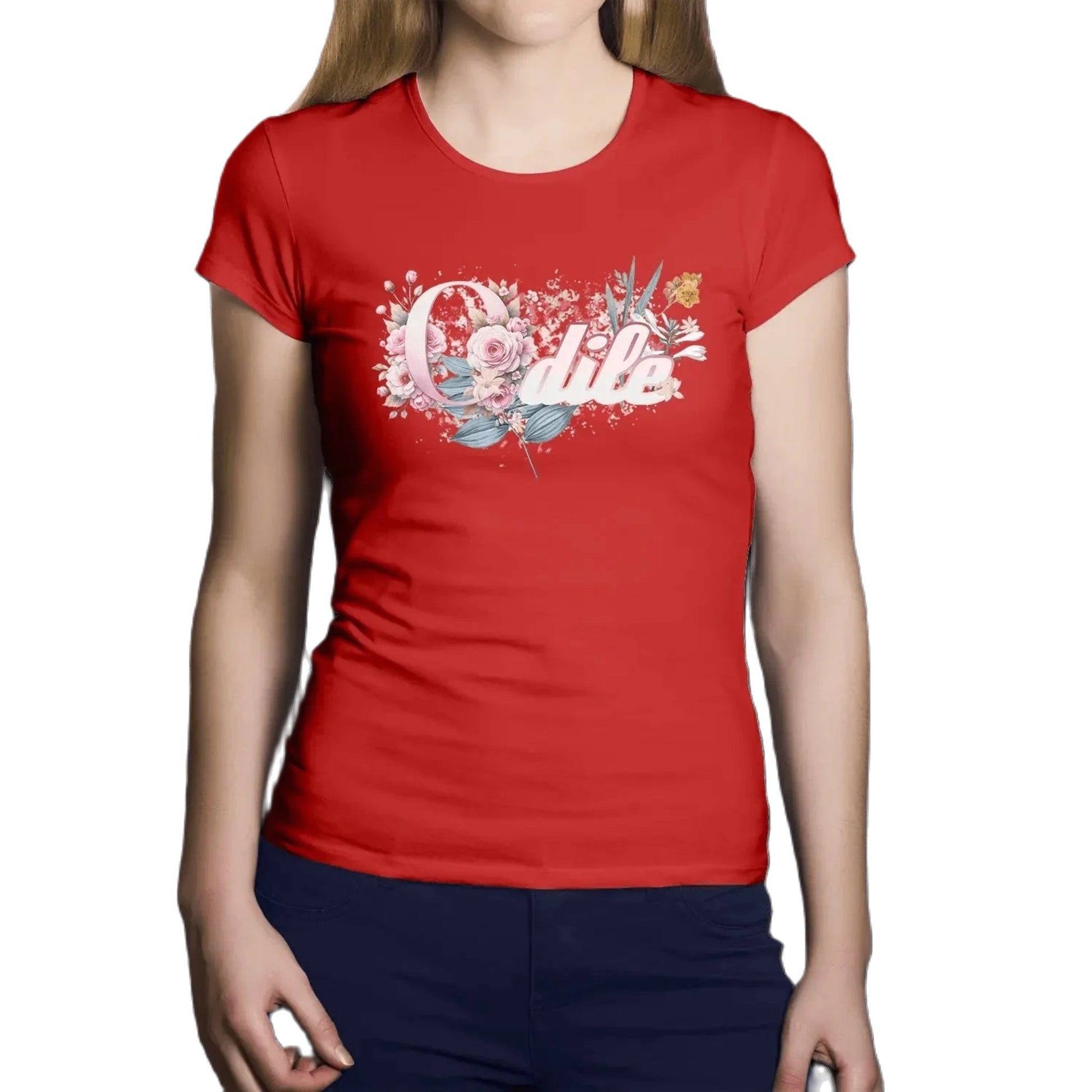 T shirt personnaliser femme – Prénom et design floral - MiniLook