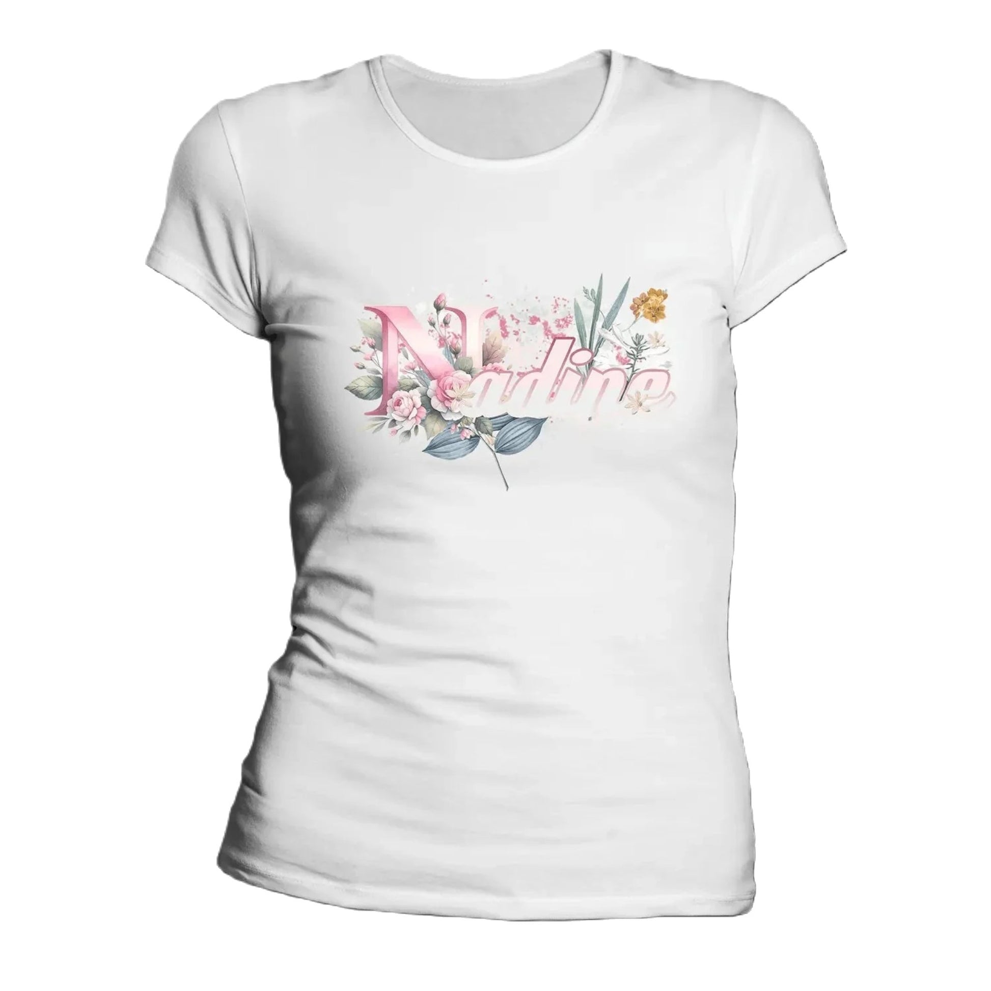 T shirt personnaliser femme – Prénom et design floral - MiniLook