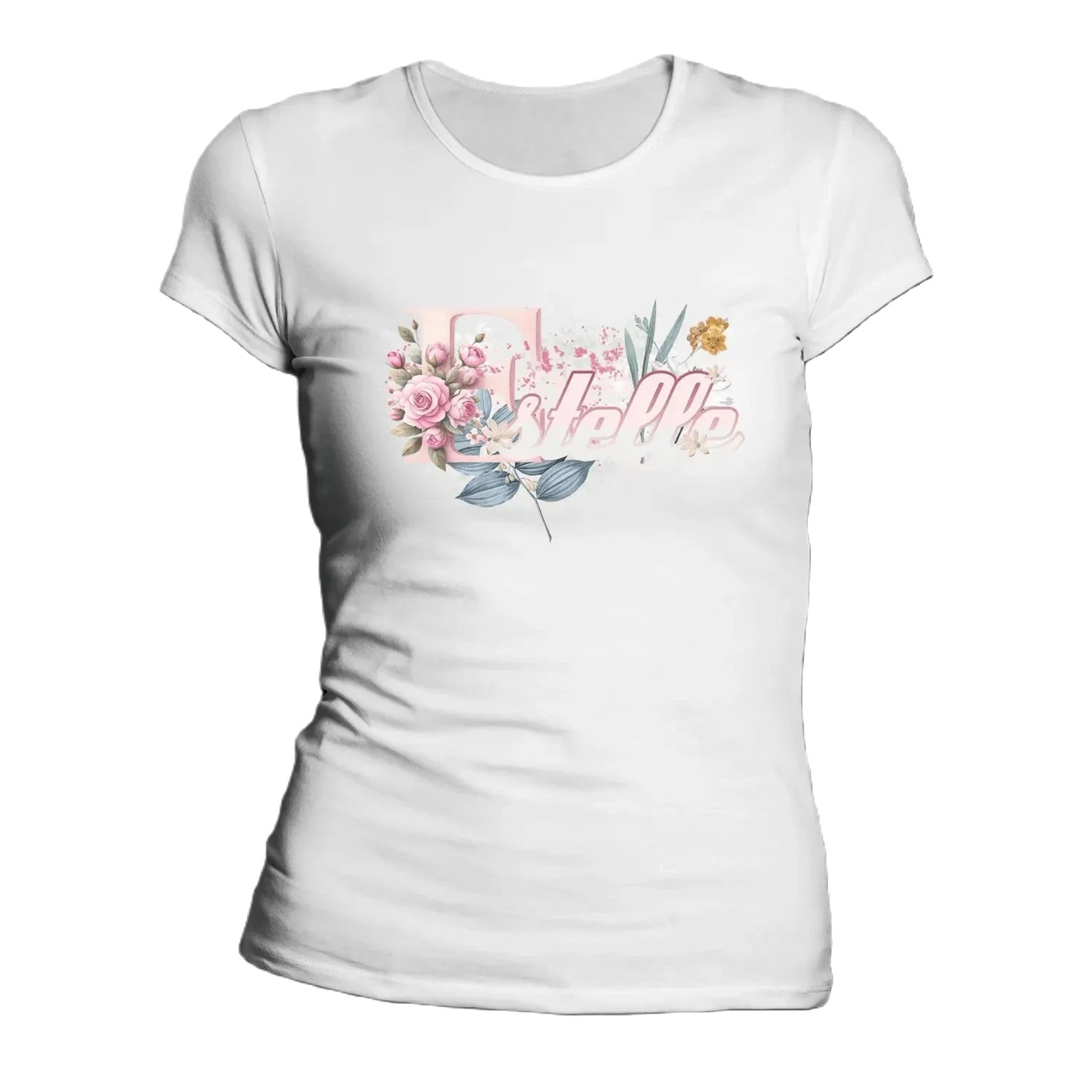 T shirt personnaliser femme – Prénom et design floral - MiniLook