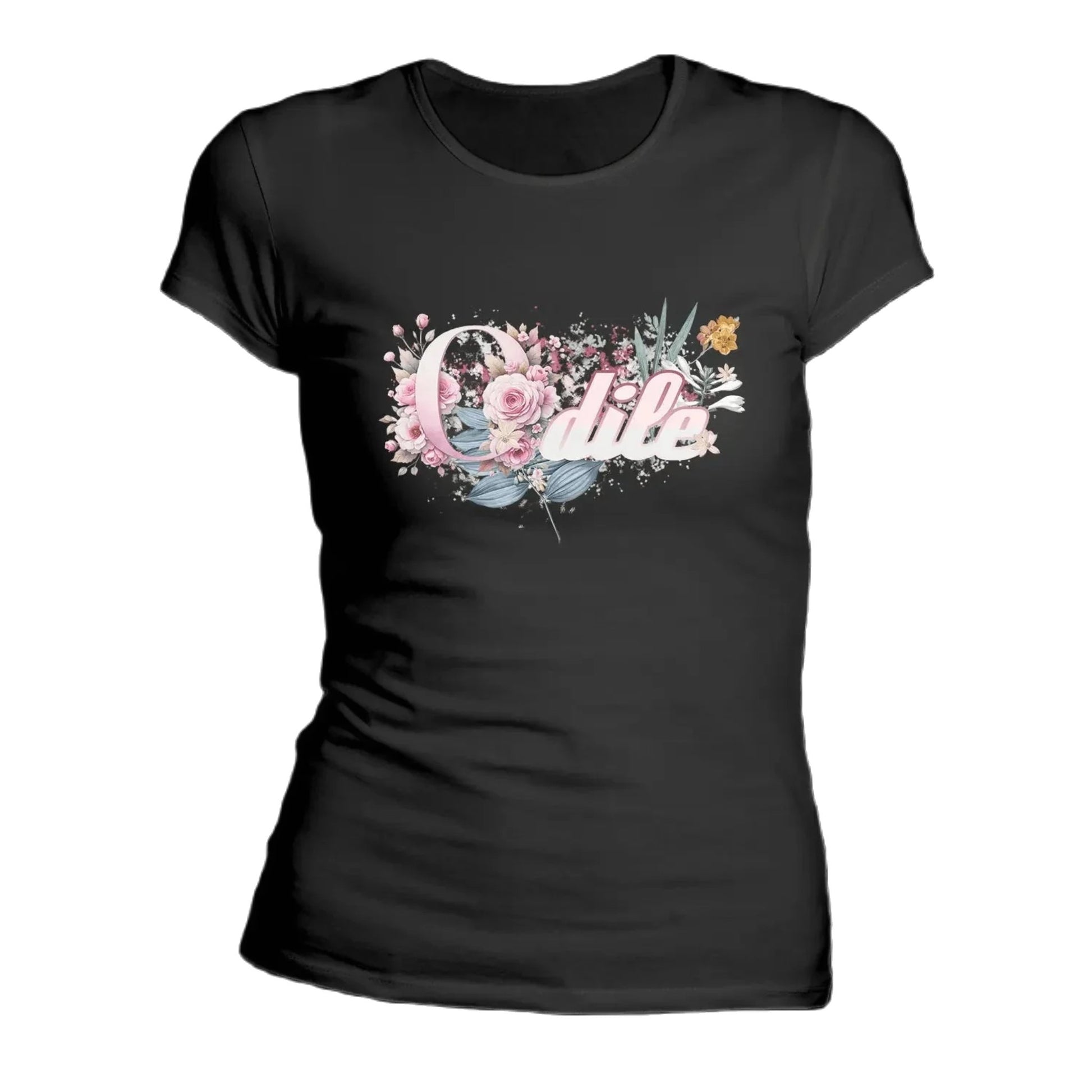 T shirt personnaliser femme – Prénom et design floral - MiniLook