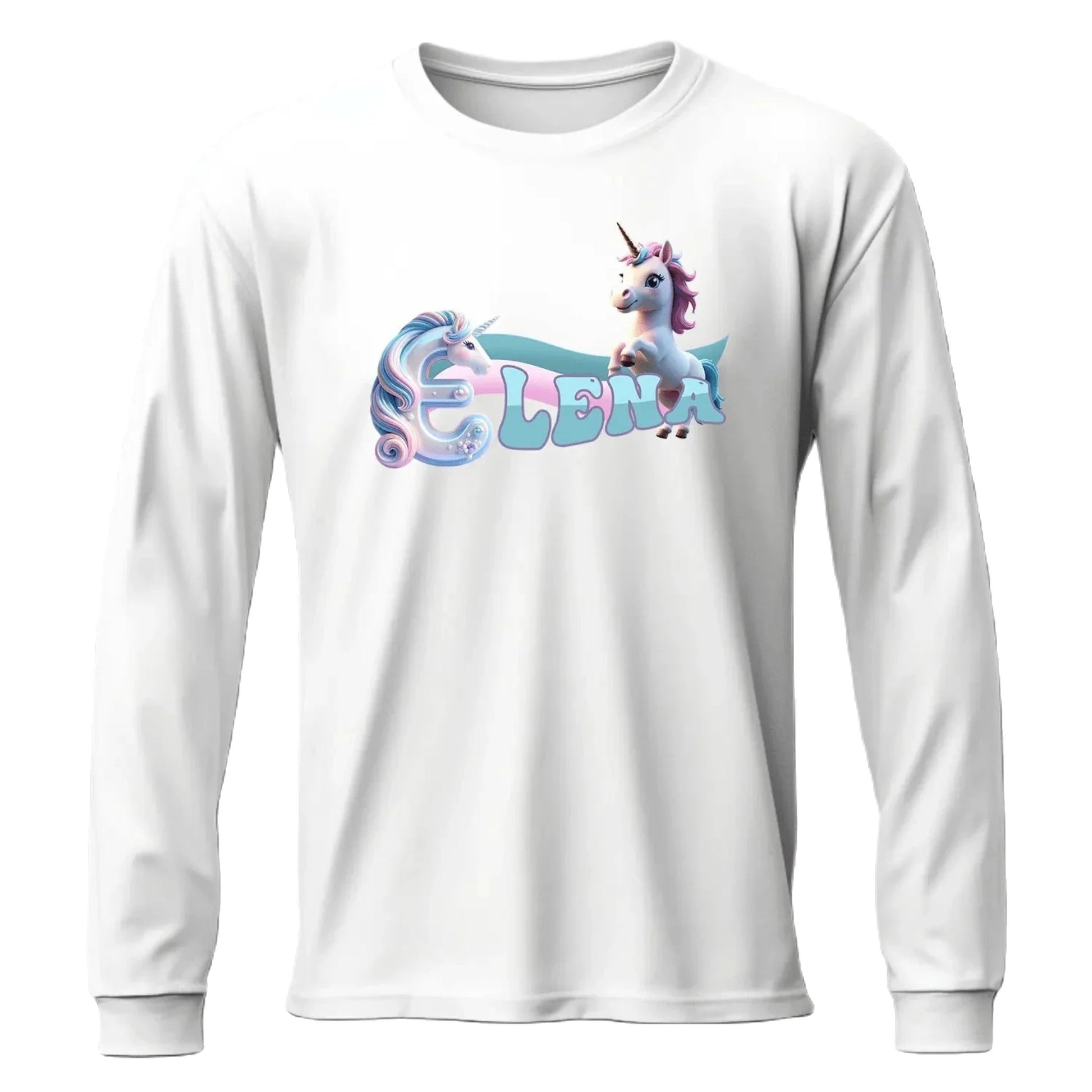 T shirt personnaliser fille – Prénom avec design licorne - MiniLook