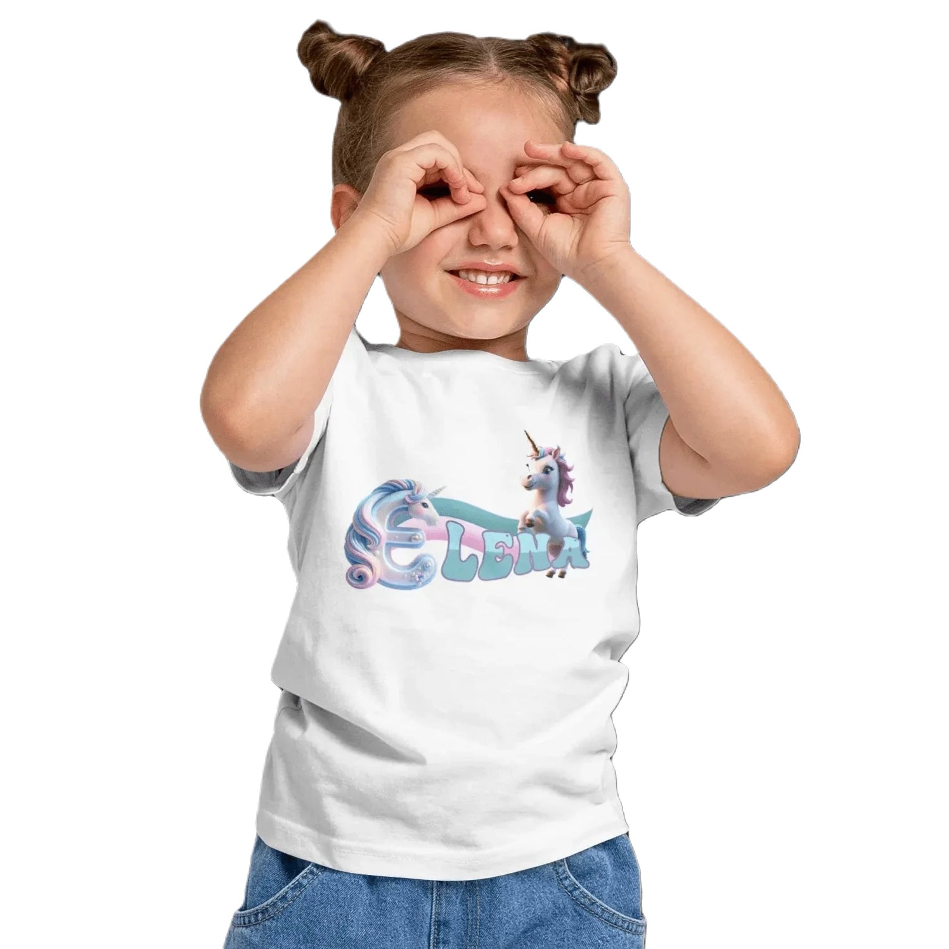 T shirt personnaliser fille – Prénom avec design licorne - MiniLook