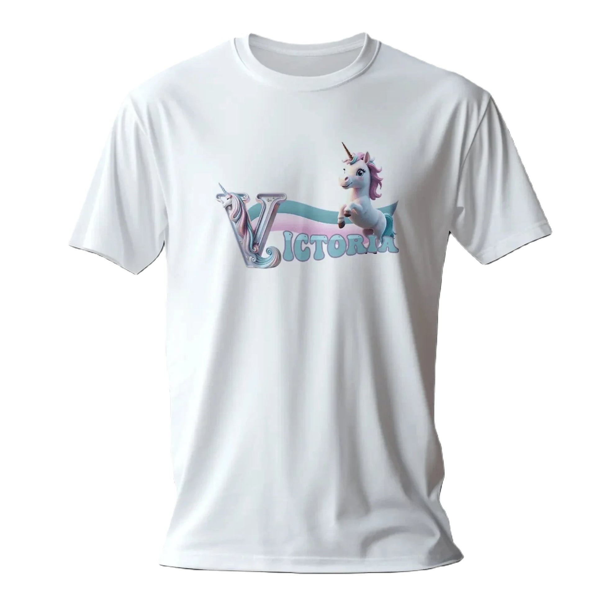 T shirt personnaliser fille – Prénom avec design licorne - MiniLook