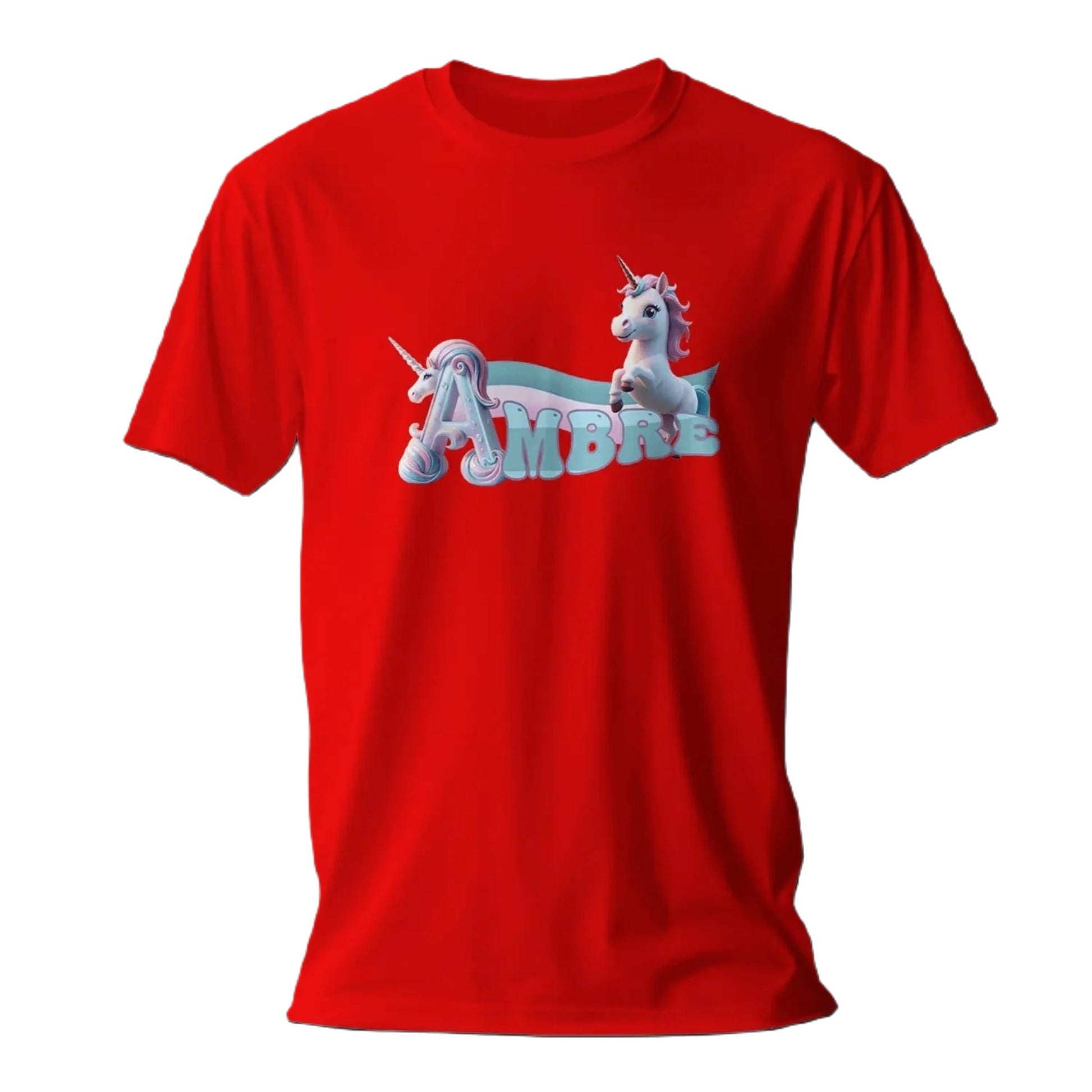 T shirt personnaliser fille – Prénom avec design licorne - MiniLook