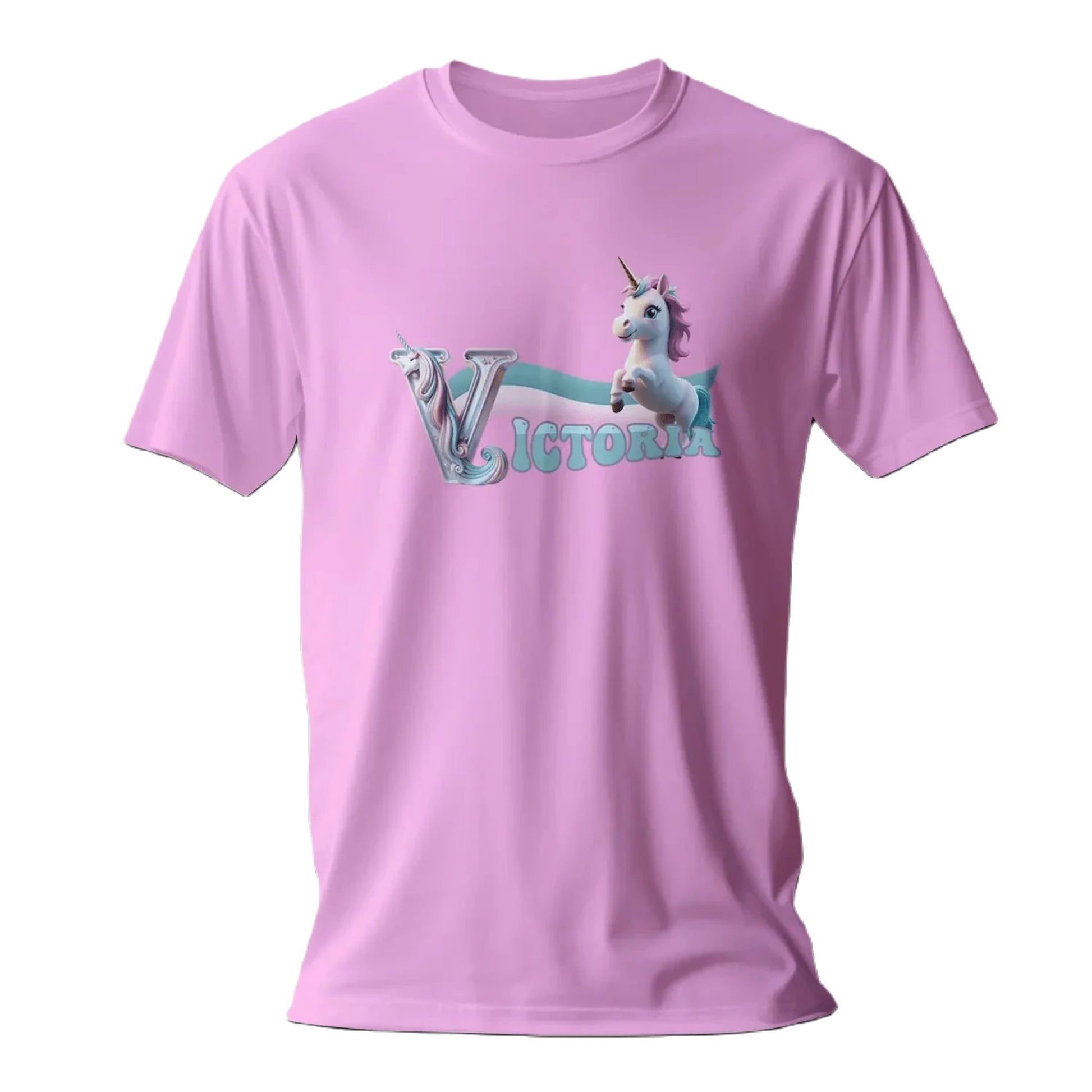 T shirt personnaliser fille – Prénom avec design licorne - MiniLook