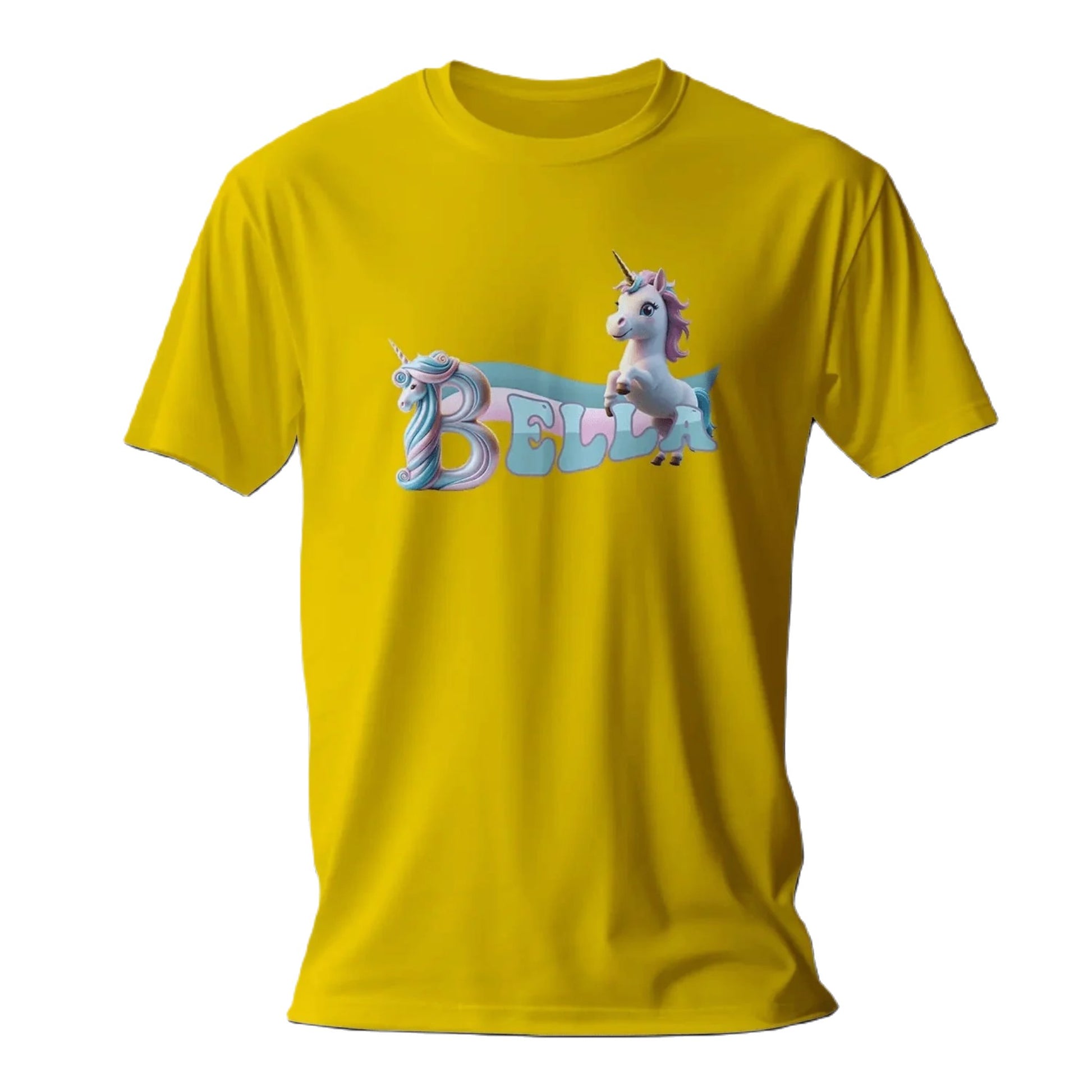 T shirt personnaliser fille – Prénom avec design licorne - MiniLook