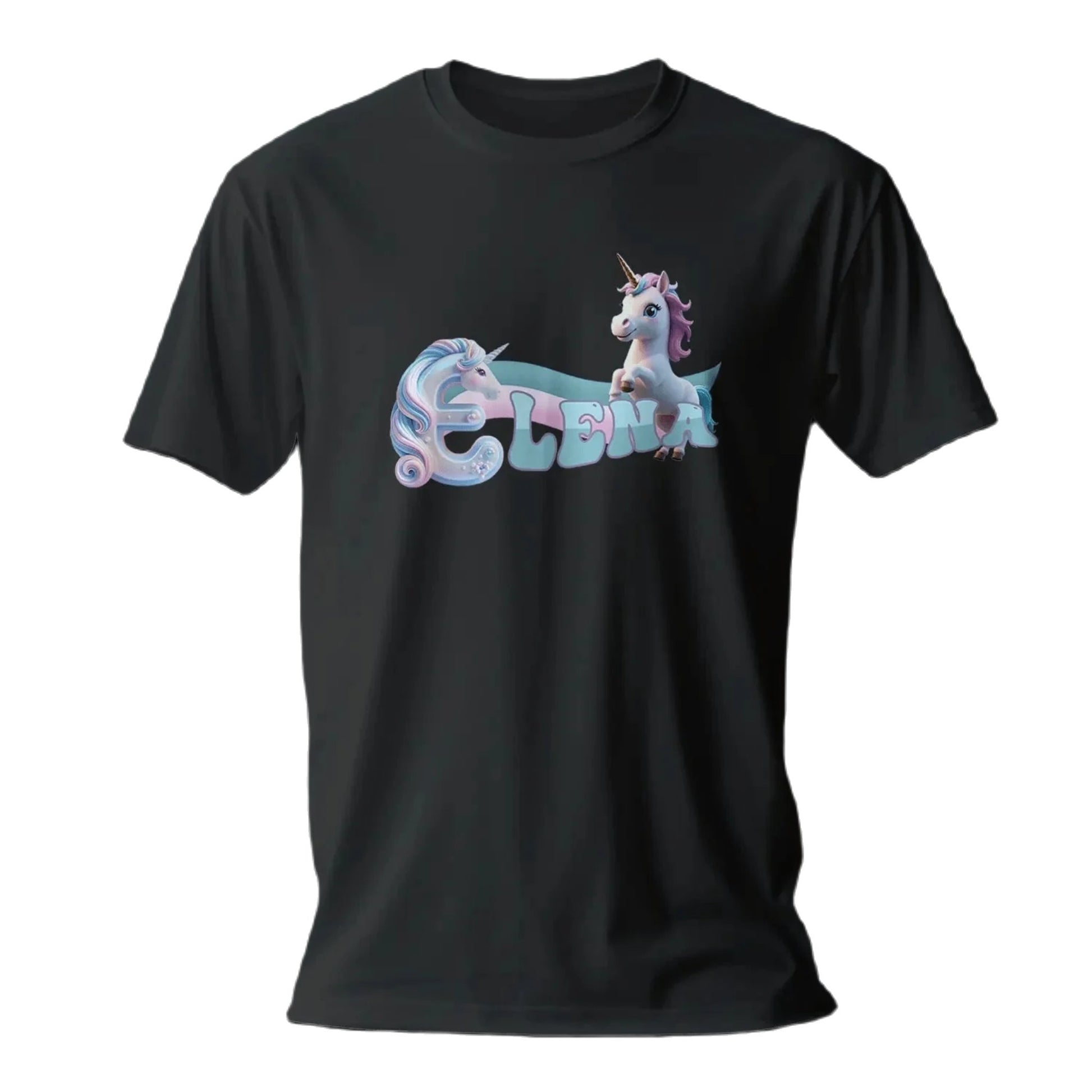 T shirt personnaliser fille – Prénom avec design licorne - MiniLook