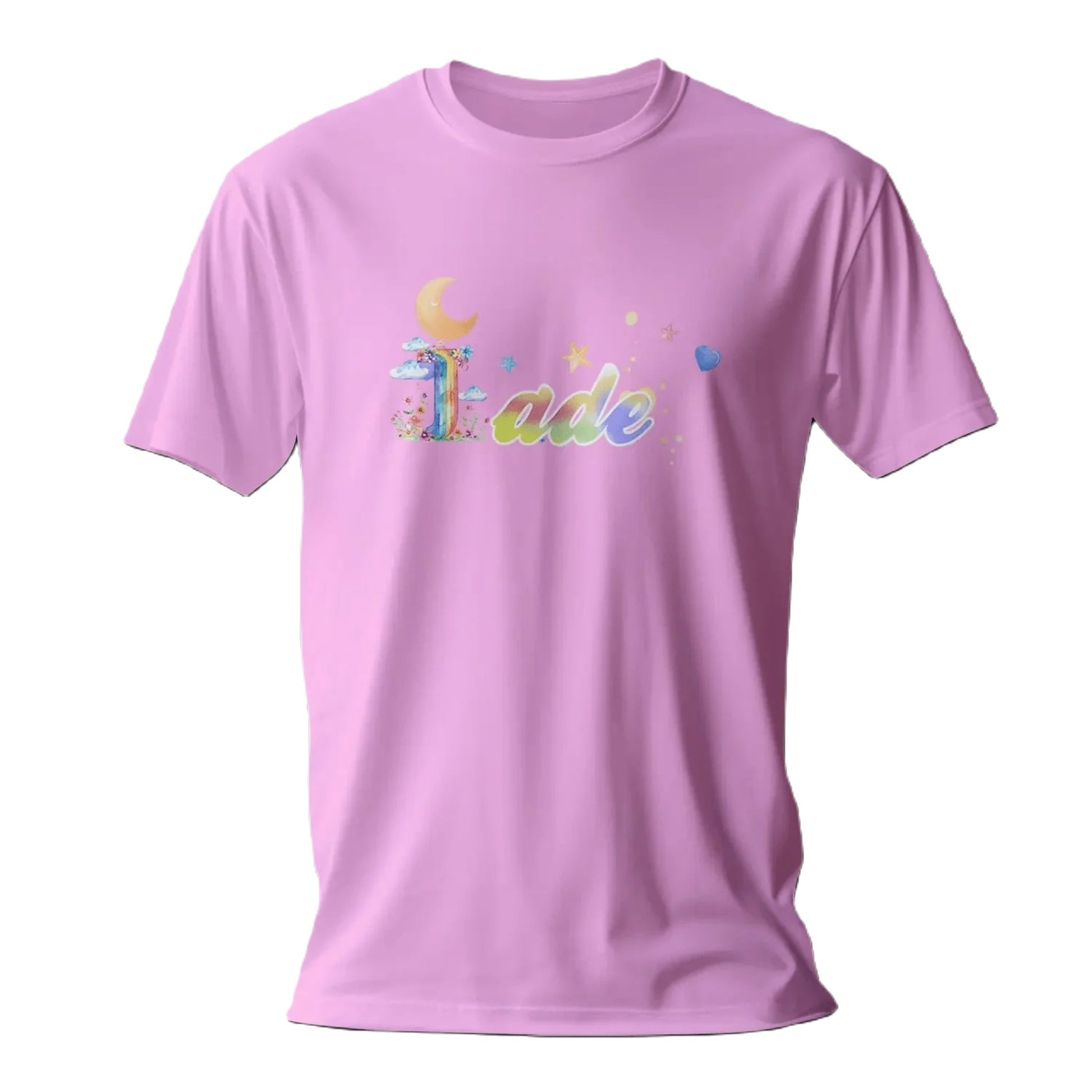 T shirt personnaliser fille – Prénom avec design nuit, lune et étoiles - MiniLook